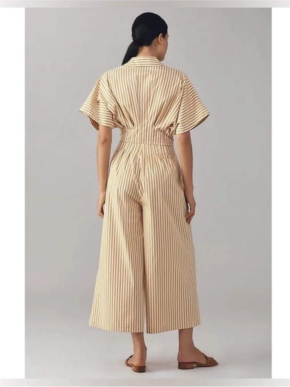 Anthropologie The Tobie Pleated Jumpsuit By Exquise